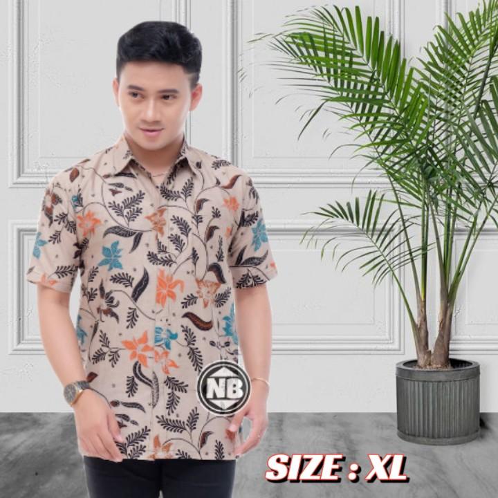 Atasan Baju Couple Wanita Pasangan Batik Katun Tunik Seragam Kantor Motif Terbaru Size Jumbo 3