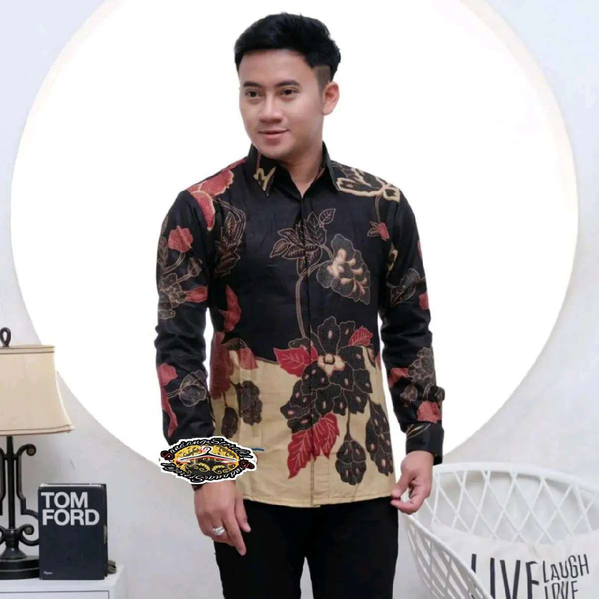 KEMEJA BATIK PRIA EXCLUSIVE/BAJU BATIK COWOK LENGAN PANJANG/BAJU BATIK KANTORAN TERBRU 2024 Katun Atasan Nyaman