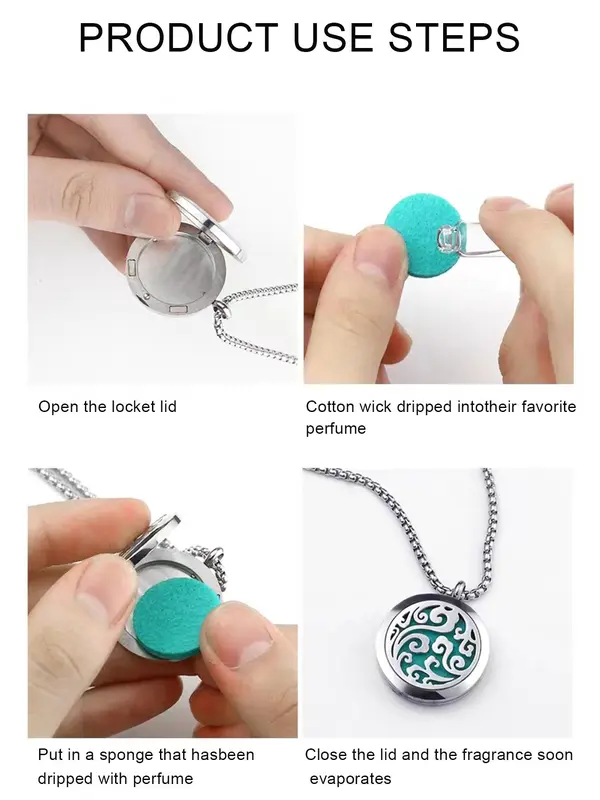 Vintage Hollow Cloud Pattern Pendant Necklace For Men & Women, Chain Necklace, Stainless Steel Jewelry 4