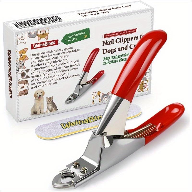 Product Introduction of Pet Nail Clipper, Professional Pet Claw Trimmer with Nail File, Sharp Stainless Steel Blade, Sturdy Non Slip Handles, for Safe Professional at Home Grooming 0