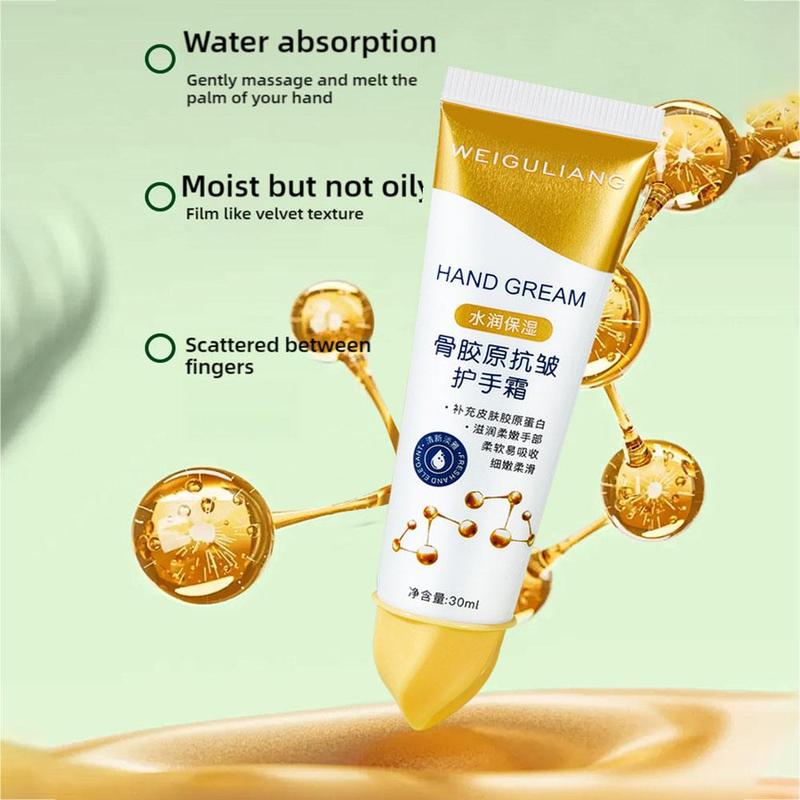 Product Introduction of Collagen Hand Cream Moisturizing And Anti-drying Autumn And Winter Improvement Of Rough And Non-greasy Hand Oil For Men And Women 30ml 25