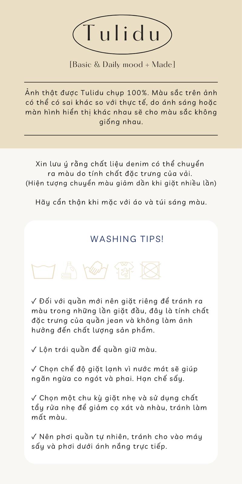 Product Introduction of Quần Jean Ống Rộng "Uri Jeans" Tulidu, Ống Đứng Rộng Chất Co Giãn Vải Cotton Jeans Cao Cấp [S90] 14
