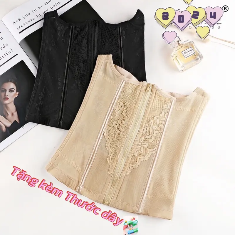 Đai Nịt Bụng Kéo Khoá Co Dãn 4 Chiều Không Lộ Viền, Có hỗ trợ đổi Size. ( Tặng Thước )