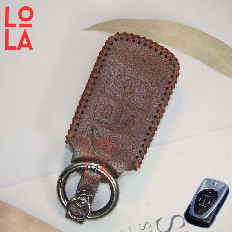 Bao da chìa khoá Vinfast   VF8.VF9 ,vf6,VFE34,E34,VFE34 ô tô xe điện chât liệu da bò hoàn thiện bằng tay Lola Móc Khoá Móc Khóa