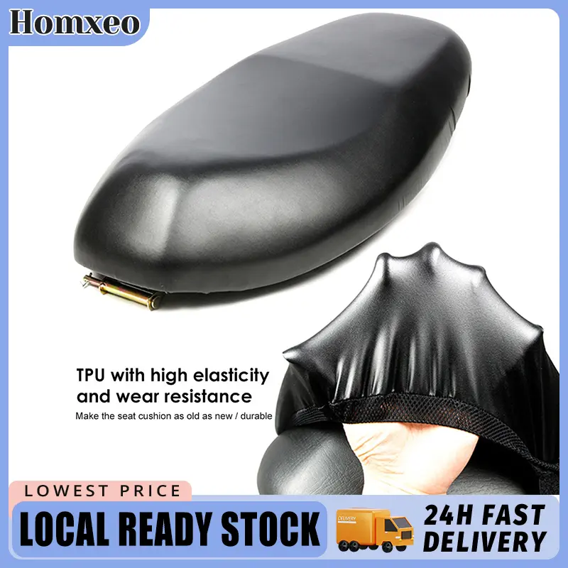 Universal Motorcycle Seat Cover Leather Seat Protector Waterproof Anti-Slip Motorbike Cushion Cover