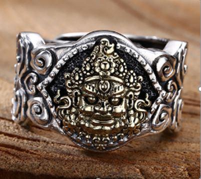 Nhẫn bạc Nam bạc Thái chorm heart freesize bạc 925 cao cấp bền màu độ cứng cao chống trầy xước TSR381