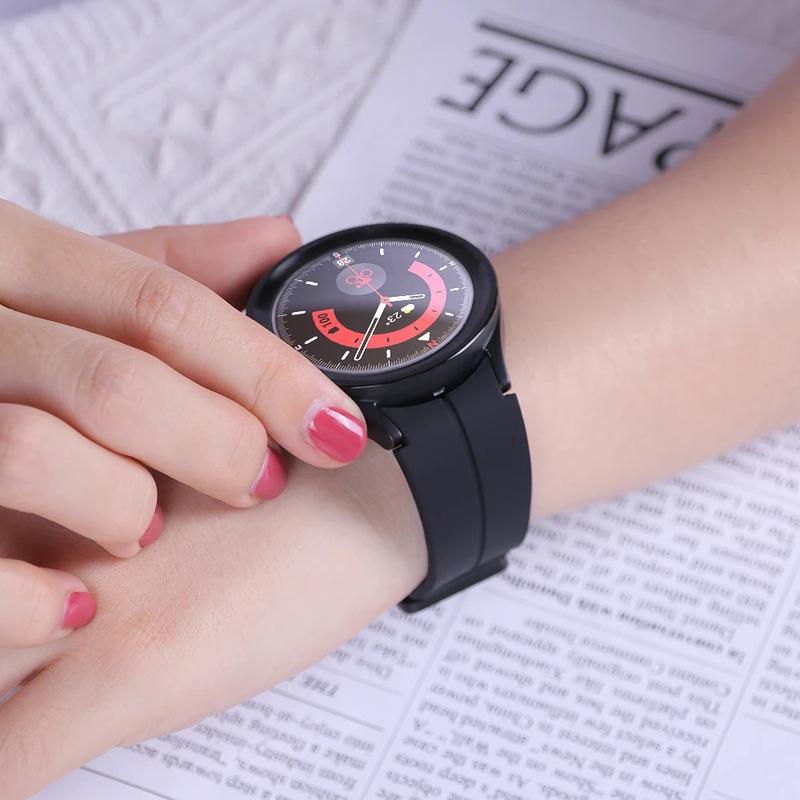 Product Introduction of Popular Magnetic silicone straps for Samsung Galaxy Watch 6 Classic 43mm 47mm silicone watch band for 5 pro 45mm watch 4 7