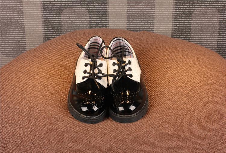 Product Introduction of 2024 New Year School Season Boys&Girls Performance Shoes British Fashion Casual Chic Leather Shoes Wear-resistant Dirt-proof  Elegant Temperament 10
