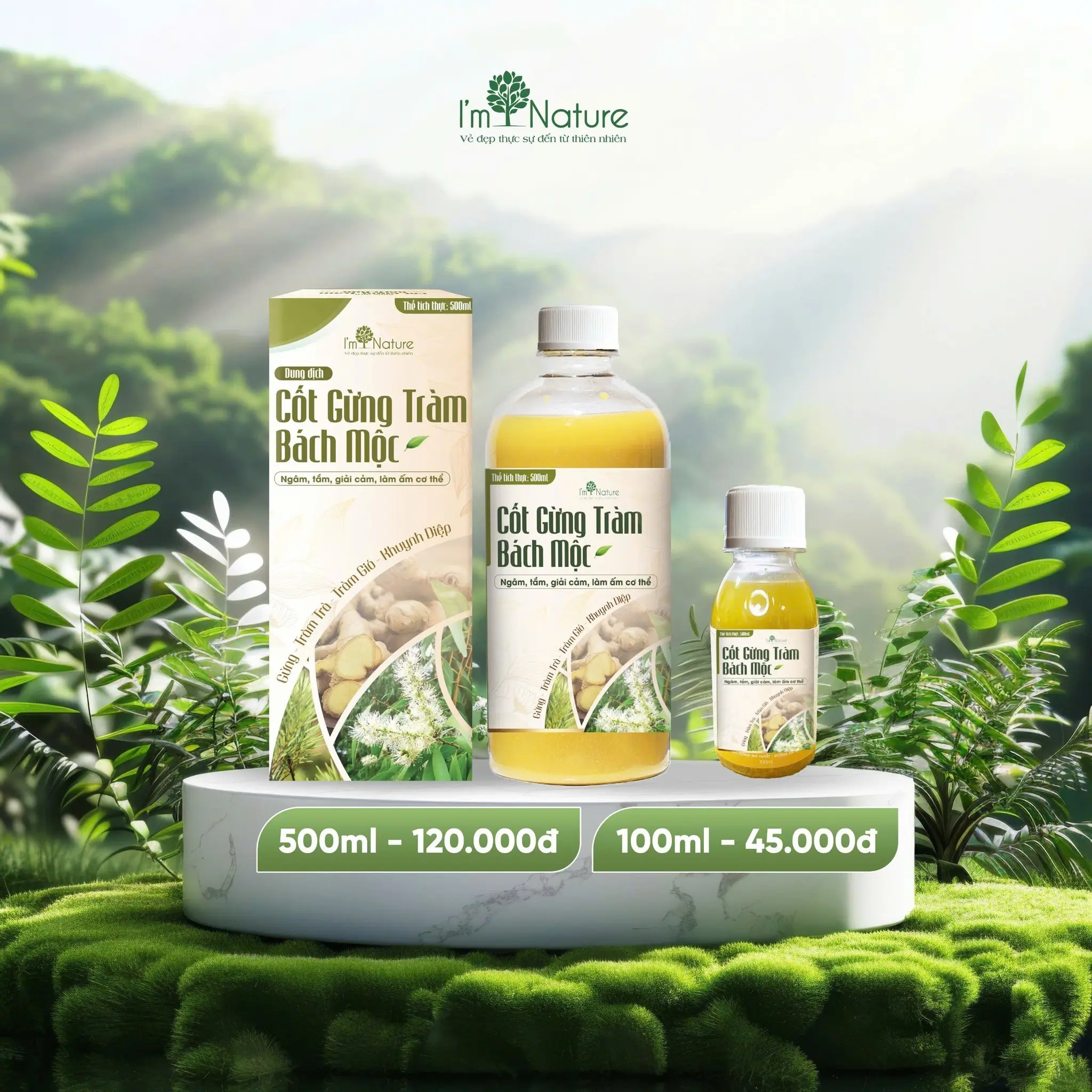 [Quà tặng] Cốt gừng tràm Bách Mộc 100ML - Ngâm chân, Pha tắm, Tắm Bé Giữ Ấm Cơ Thể Phòng Ngừa Cảm Mạo tắm Cho Bé