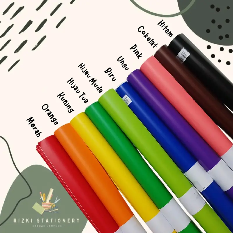 (10 lembar) Kertas Manggis Kiky / Kertas Kado Polos / Kertas Sukung / Sampul Kado 0