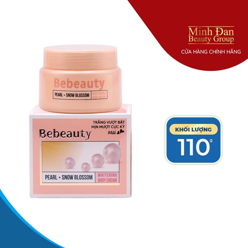 Kem dưỡng trắng Bebeauty Pearl Snow Blossom Whitening Body Cream Minh Đan Việt Nam