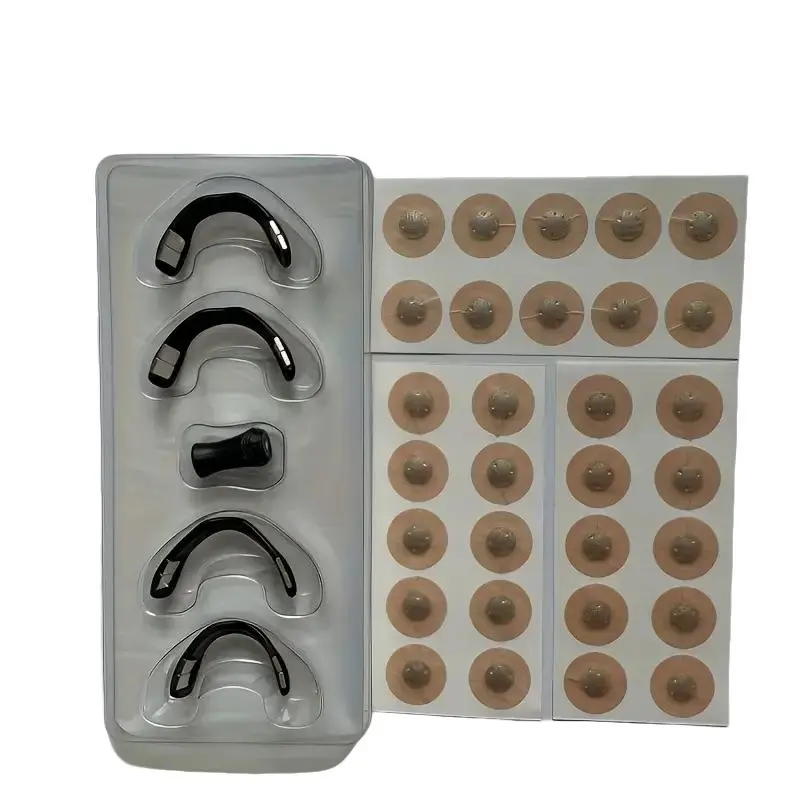 Anti Snoring Nose Clip & Magnetic Nose Patch Set, 1 Set Breathable Nose Clip & Nose Patch, Nose Magnet Breathing Sleep Aid Kit for Men & Women