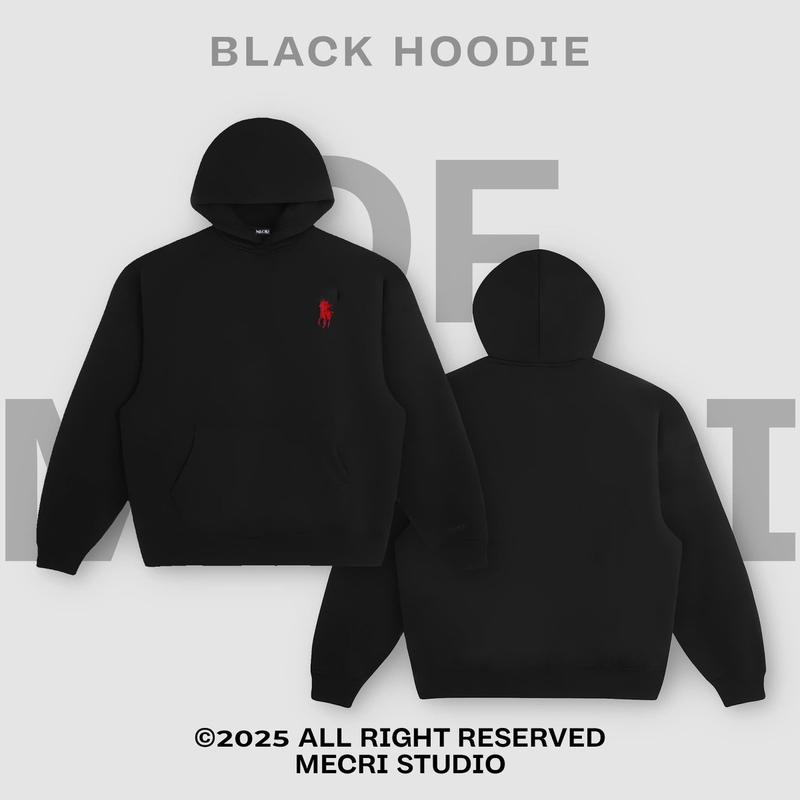 Áo hoodie nỉ cào bông thêu sắc nét nam nữ 2