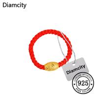 Gambar Diamcity Cincin Tali Merah Berlapis Emas Yang Sederhana Dan Bergaya - Cincin, Lingkar 6,6cm dari Diamcity Official Store Kab. Gresik 1 Tokopedia