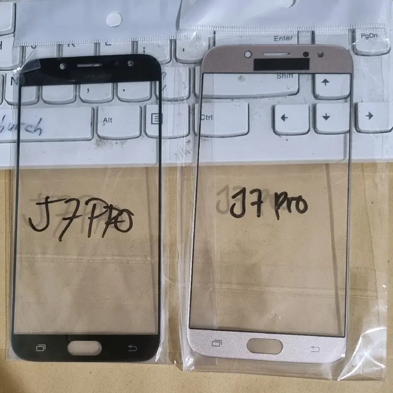 kaca depan non oca samsung j7 pro j730 layar sentuh touchscreen lcd Black Gold 2