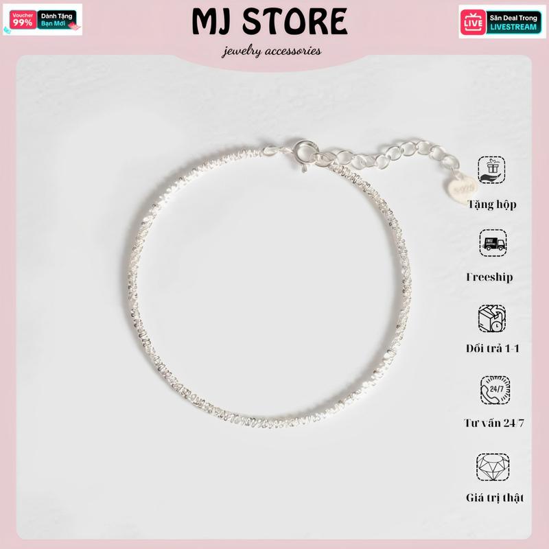 Vivi Vòng Tay Lắc Tay Bạc Luxury Korea Phụ Kiện Thời Trang Cho Nữ VT08