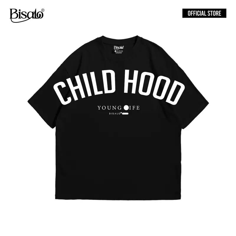 Baju Kaos Pria Wanita lengan pendek motif "CHILD HOOD" Digital Printal Kaos Distro Combed Atasan - pakaian wanita - pakaian pria - baju wanita - baju pria - atasan wanita pria - kaos overside - kaos katun - printing soft Oversize Casual Polos bajudistro 3