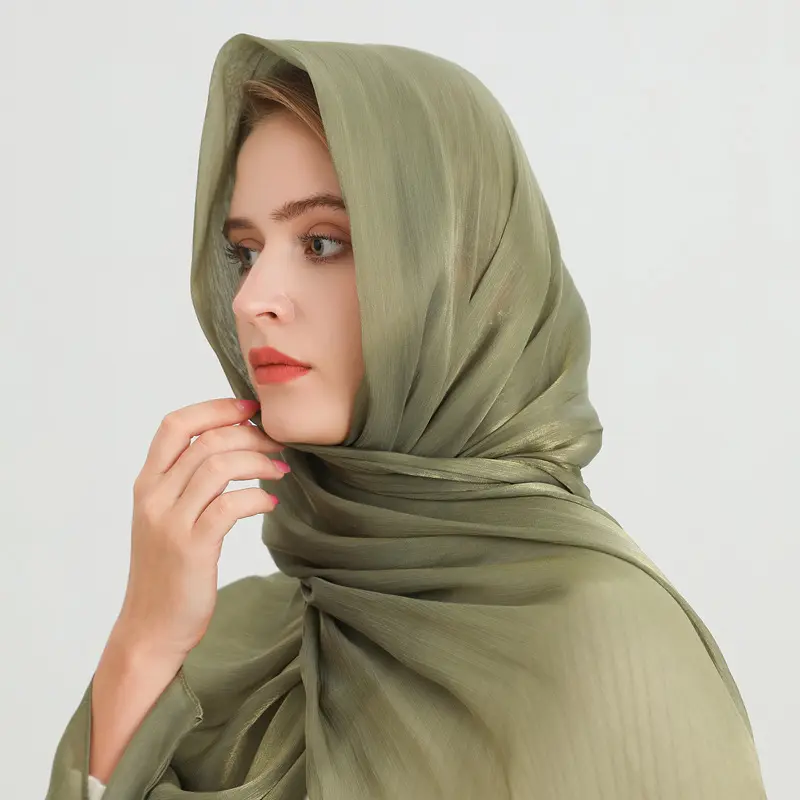 New Fresh Soft Spring, Summer, Autumn and Winter Solid Color Japanese and Korean Scarf Sun Protection Keeping Warm Shawl Cotton and Linen Scarf Women's Scarf