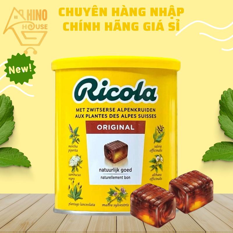 Kẹo Ngậm Thảo Mộc Ricola Original Herb 250gr Đức Thơm Ngon - Hinohouse