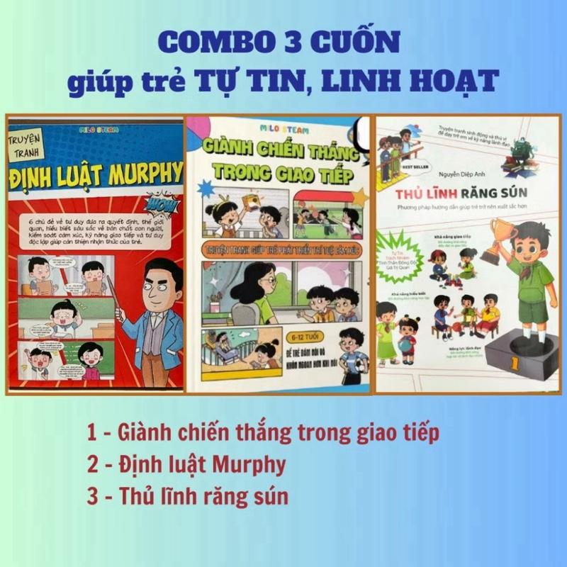 Combo 3Q - Định luật murphy, Thủ lĩnh răng sún, Giành chiến thắng trong giao tiếp sachgiaoduc nuôi dạy con cái & gia đình việt nam tiếng việt sach kynan g song sách hay 1