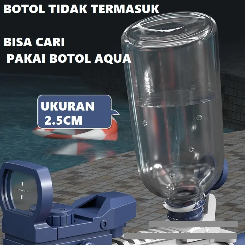 MAINAN WATER GUN SHOT AIR ISI ULANG TEMBAK AUTOMATIC / PERAN PRETEND PLAY 4