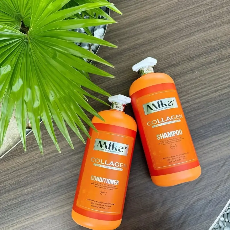 Gội Xả MiKa 800ML, 2000ML Giúp Ngăn Gầu, Giảm Rụng Tóc, Phục Hồi Tóc Hư Tổn Mang Lại Mái Tóc Mềm Mượt 1
