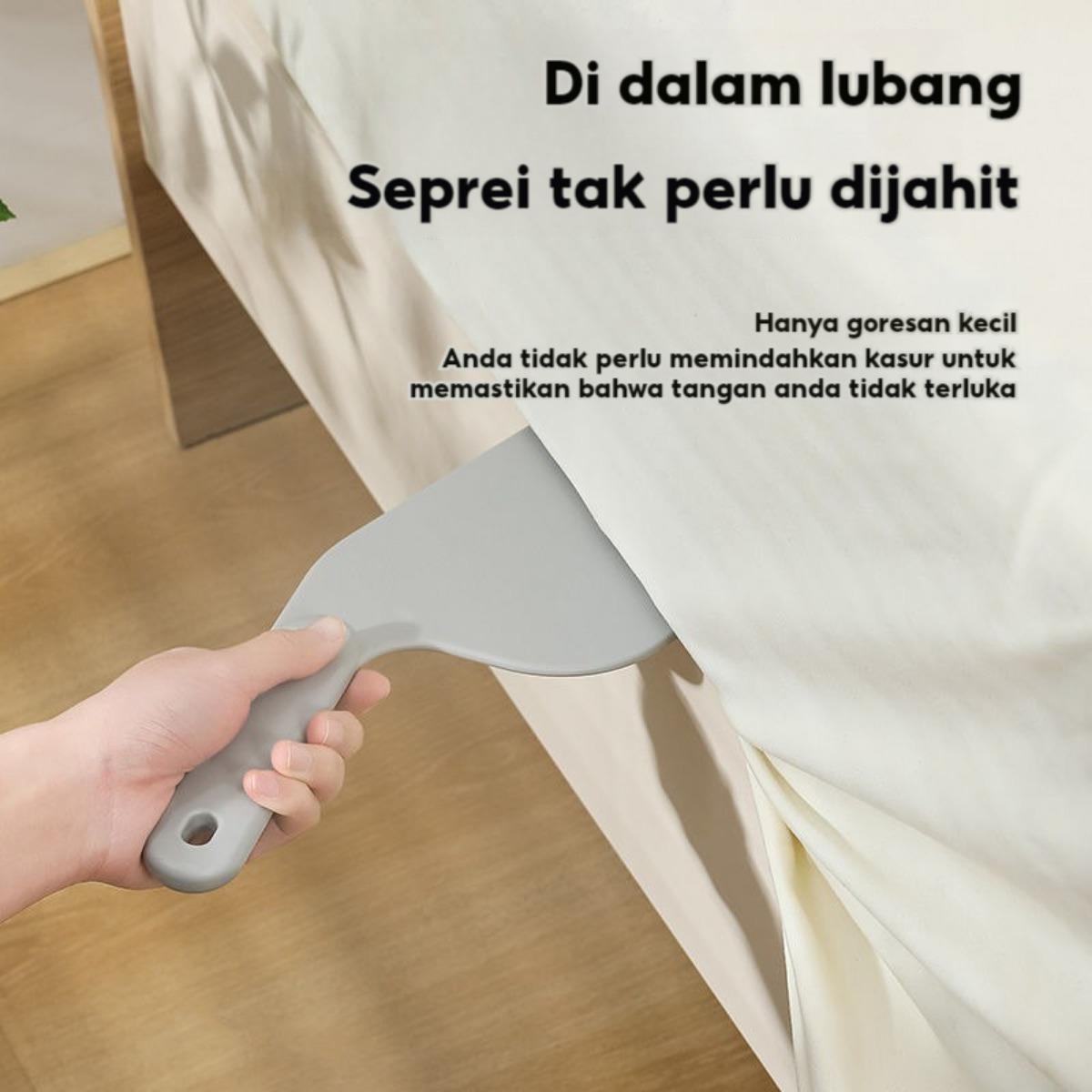 Alat Pasang Seprai & Penjepit Sprei Anti Melar - Alat Perata, Penahan dan Pemberat Sprei untuk Kasur dan Kamar Tidur