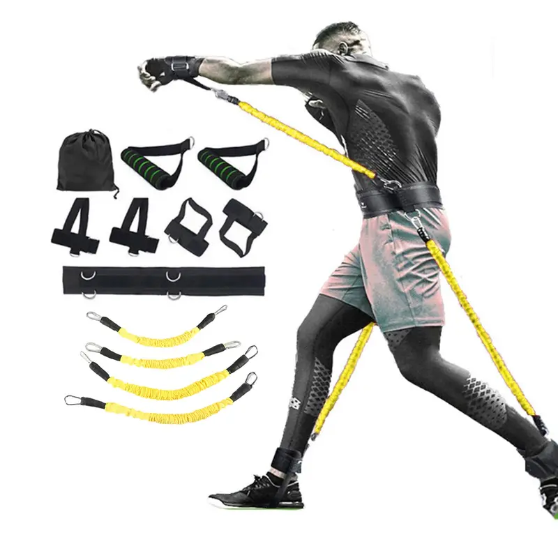 Boxing Resistance Band, 1 Set Boxing Training Equipment, Kick Leg Power Training Equipment, Fitness Equipment for Home Gym, Summer Gift, Gym Set 6