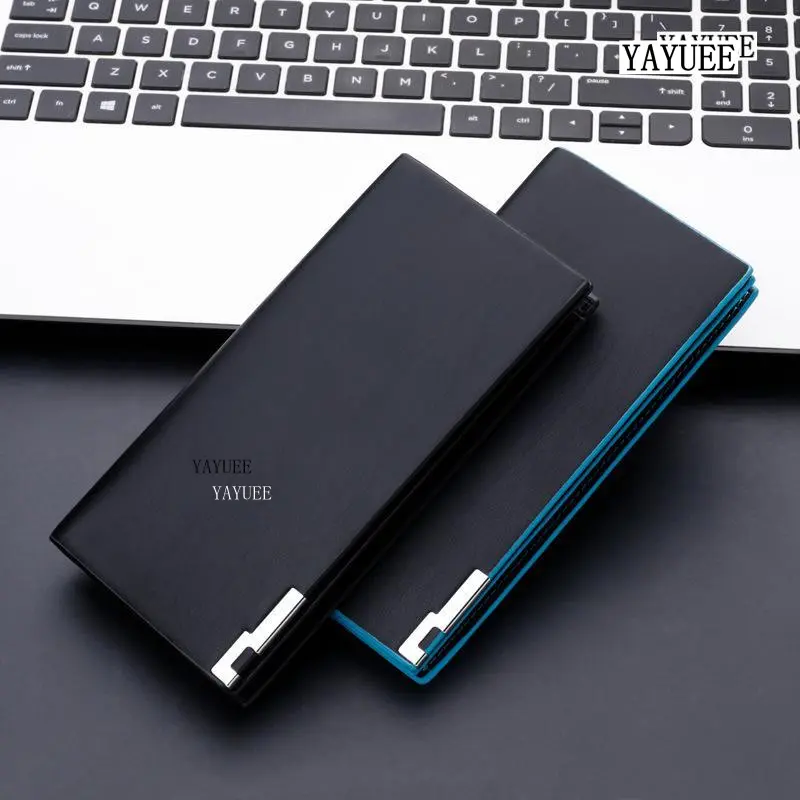 BWYJ032# Korean Men Long Wallet Business Plus Wallet Multi-card Wallet Can Hold Mobile Phone 2302