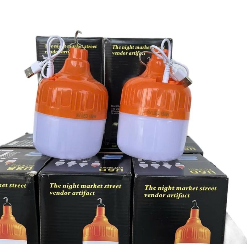 ComBo 2 Bóng đèn LED tích điện 150W siêu sáng có móc treo thông minh - Dùng Được 2h-3h