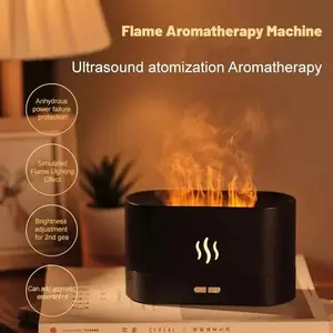 Flame Aroma Diffuser Ultrasonic Air Humidifier Alat Pengharum Ruangan Rumah Kamar.