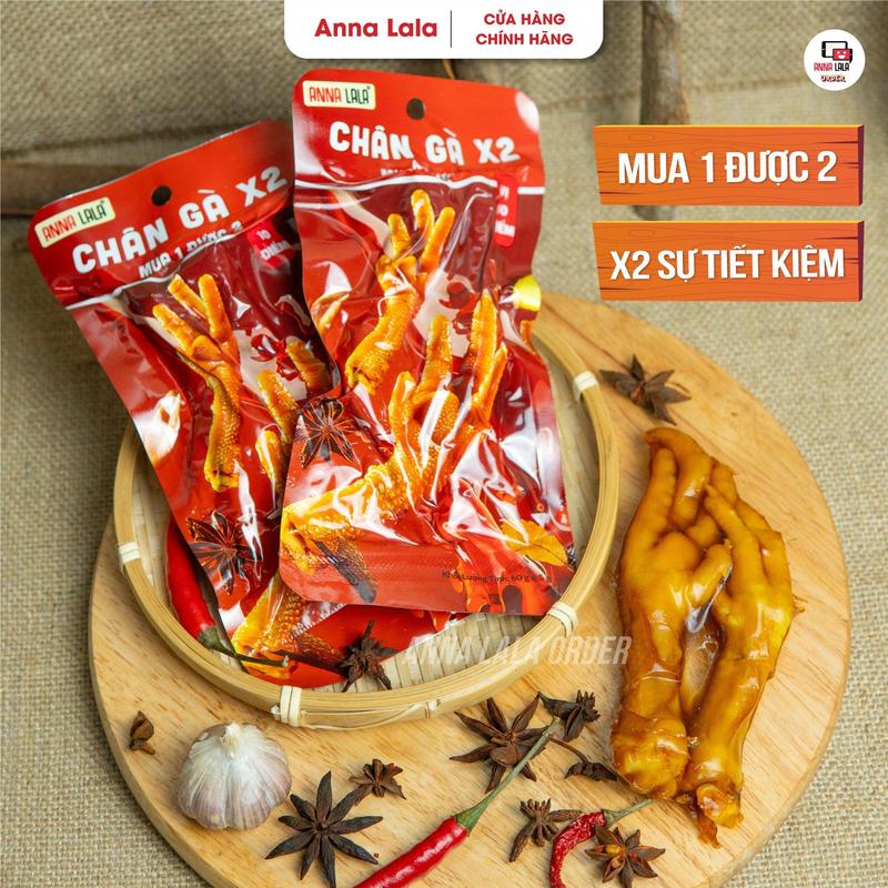 [MUA 1 ĐƯỢC 2] Combo Chân gà x2 - Vị 10 điểm Anna LaLa Thơm ngon Ăn Vặt Food Snack 2