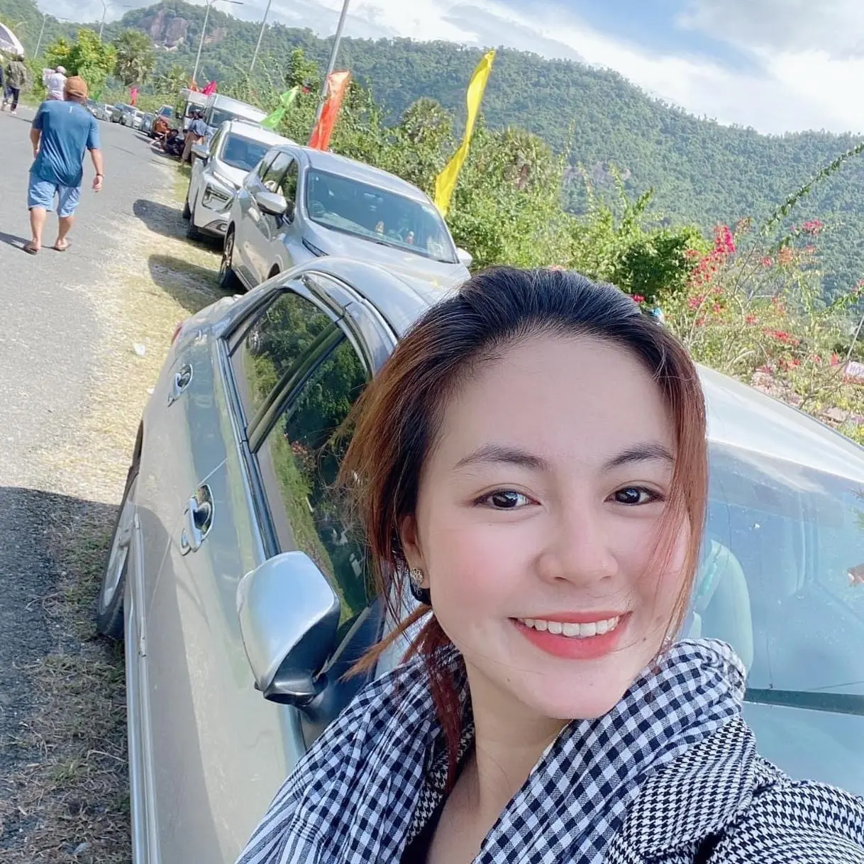 Khăn Choàng Song Hỷ Vlog Sợi Bông Cotton Dệt Bằng Tay