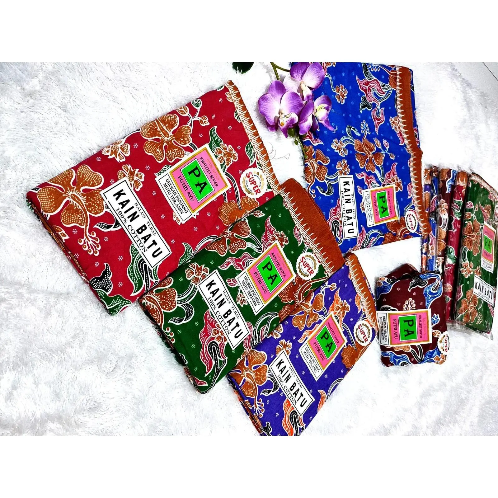 KAIN PANJANG MOTIF BUNGA BERWARNA  JARIK IBU MELAHIRKANG  KAIN JARIK JAWA
