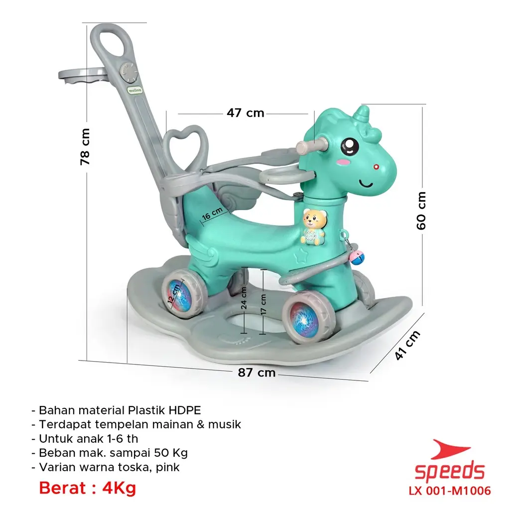 Mainan Kuda Kudaan Rocking Horse 3in1 Ride On Deer Mainan Toys Anak Jungkat Jungkit Mutifungsi LX001-M1006 Mainan Kuda Kudaan Rocking Horse 3in1 Ride On Deer Mainan Toys Anak Jungkat Jungkit Mutifungsi LX001-M1006