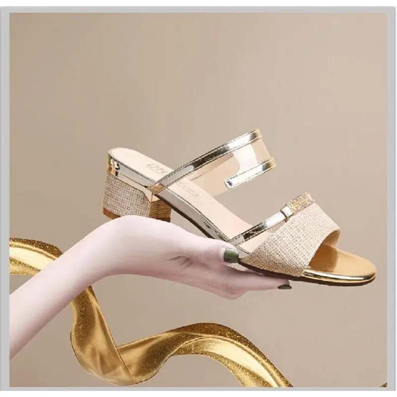 cao gót kim sa 3p đính hạt Nữ DéP Shoes GiàY Nữ DéP Shoes 1