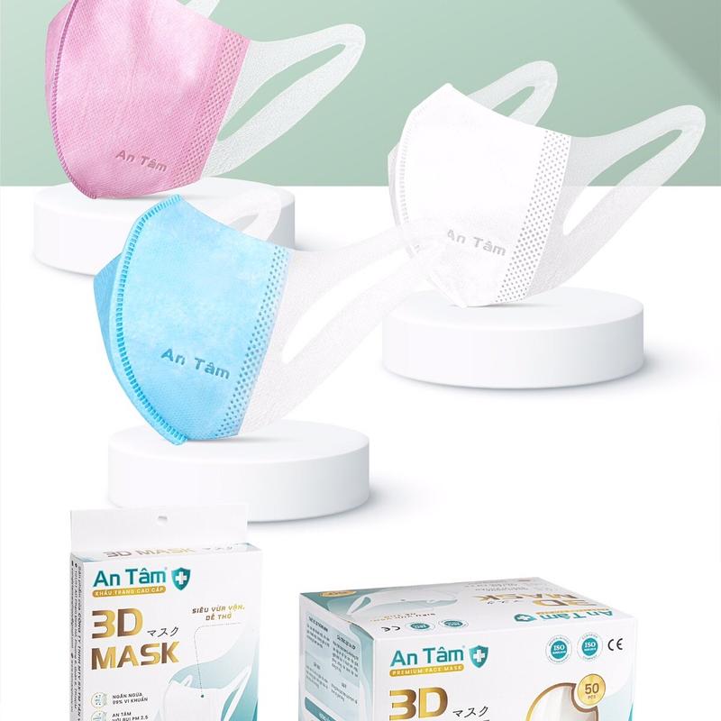 100 Chiếc Khẩu Trang 3D Cao Cấp An Tâm 4