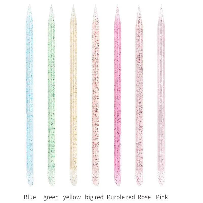 Product Introduction of 1PC/10PCS Nail Cuticle Pusher Crystal Double End Manicures Dead Skin Remove Pedicure Sticks Tools 14