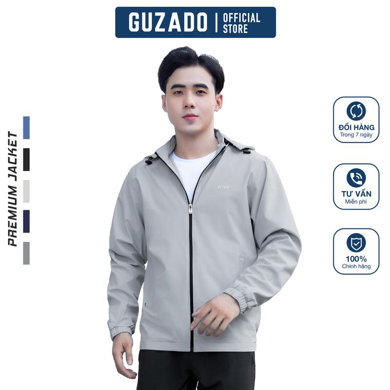 Áo Khoác Gió Nam Phong Cách Trẻ Trung Menswear Jacket Phối 6 Màu Cơ Bản GKG15 Thương Hiệu GUZADO