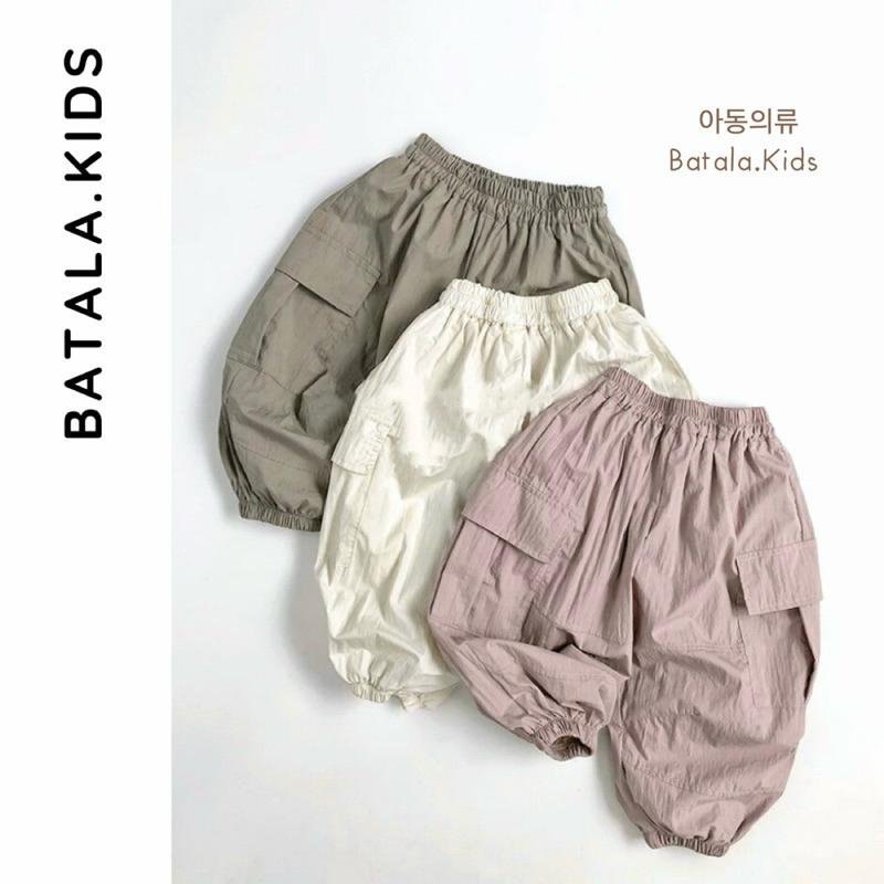 Quần gió dày cho bé gái bé trai Batala Kids QUẦN GIÓ DÀI TÚI HỘP 3 MÀU cho bé mặc mùa thu từ 10-25kg 1-6 tuổi