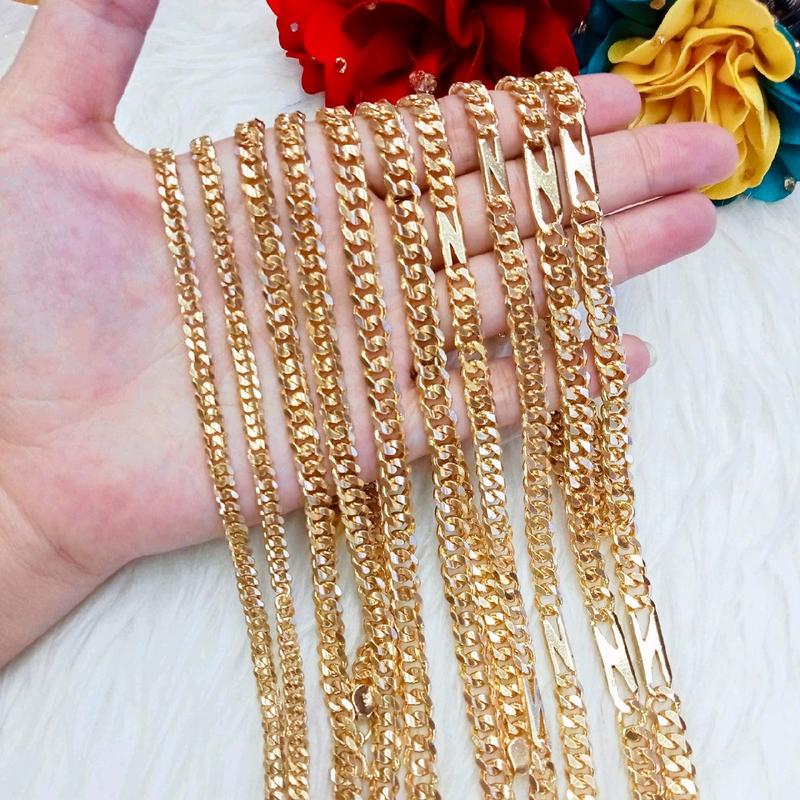 Dây Chuyền Khoen Lật Đồng Đỏ Màu Vàng Miền Tây 750 Trang Sức