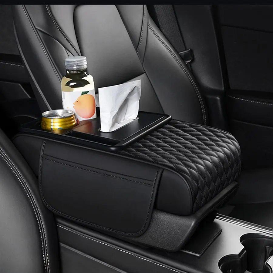 Car Center Console Storage Box, Multifunctional Car Center Console Armrest Pad, Car Interior Accessories for Stowing & Tidying