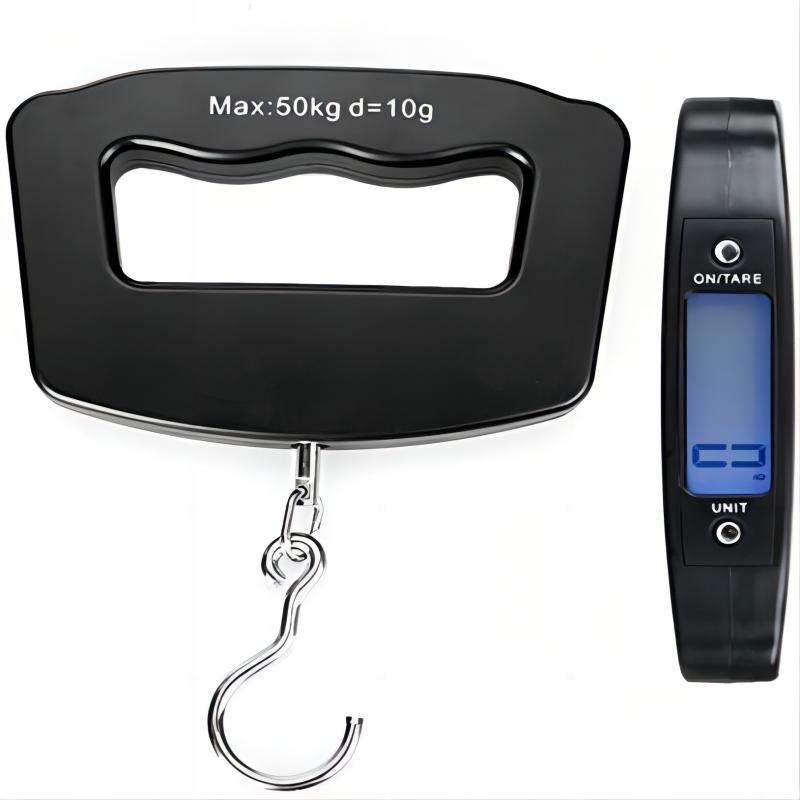 Portable Digital Luggage Scale, Handheld Weighing Mini Electronic Scale with Fishing Hook Tare Function Backlit LCD Display, Suitable for Home Farm Factory Hunting Outdoor 1