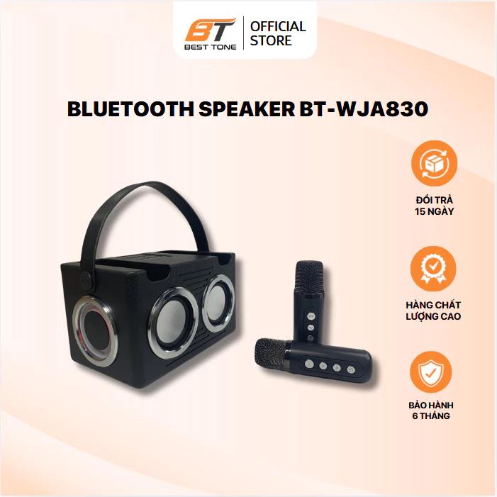 (KÈM 2 MICRO) Loa Bluetooth BT-WJ-A830 loa karaoke công xuất lớn, bass đập cực căng. Phù hợp cho gia đình bạn bè, dễ dàng mang theo du lịch Củ Loa Nghe Nhạc Kem
