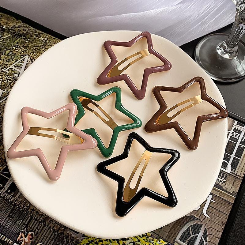 Product Introduction of Bộ Kẹp Tóc Ngôi Sao, Dành Cho Nữ, 5 Chiếc, Kẹp Hình Ngôi Sao Năm Cánh, Cỡ Lớn 0