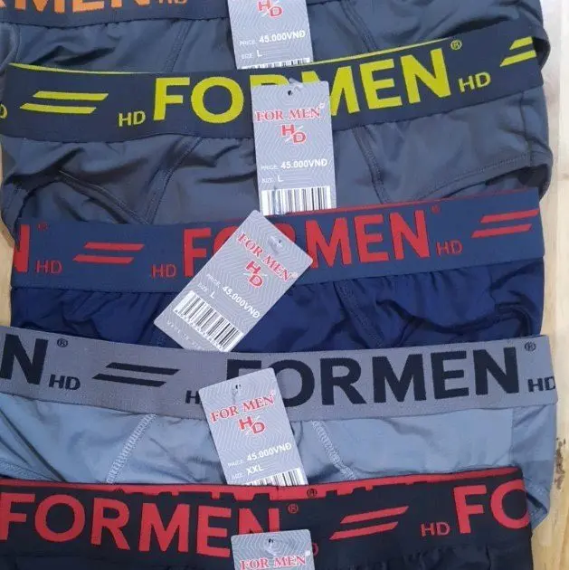 Combo 10 quần lót Nam FORMEN vải cotton 4chiêù  thoáng mát. Size từ 40 đến 85kg