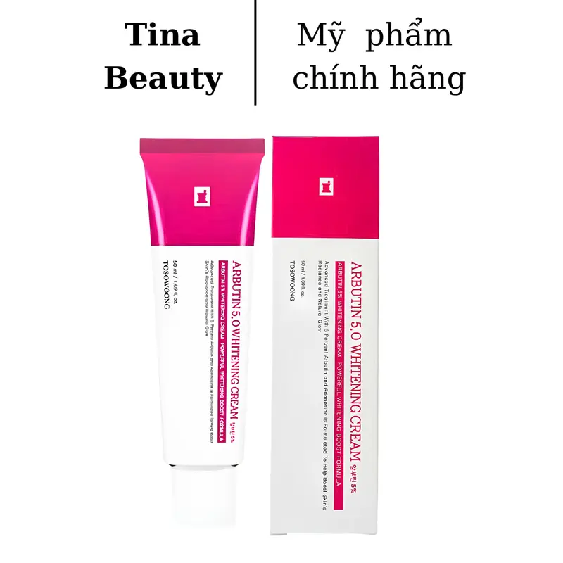 [Hang Cty] Arbutin 5% Tosowoong Kem Dưỡng 50ml - Hàn Quốc Skincare Làm Đẹp Da Arbutin 5 0