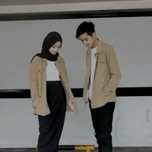 Jaket Trucker Semi Parka Casual Polos Kemeja Pria Wanita