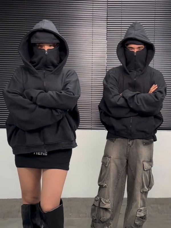 Áo    Mũ Drip  Chống Nắng Fullface Khóa    28NOB - Nỉ Bông Hàn Cotton Mềm Mại - Menswear   áo khoác áo  khoác khoá aokhoac nam hoodie boxy zip 3