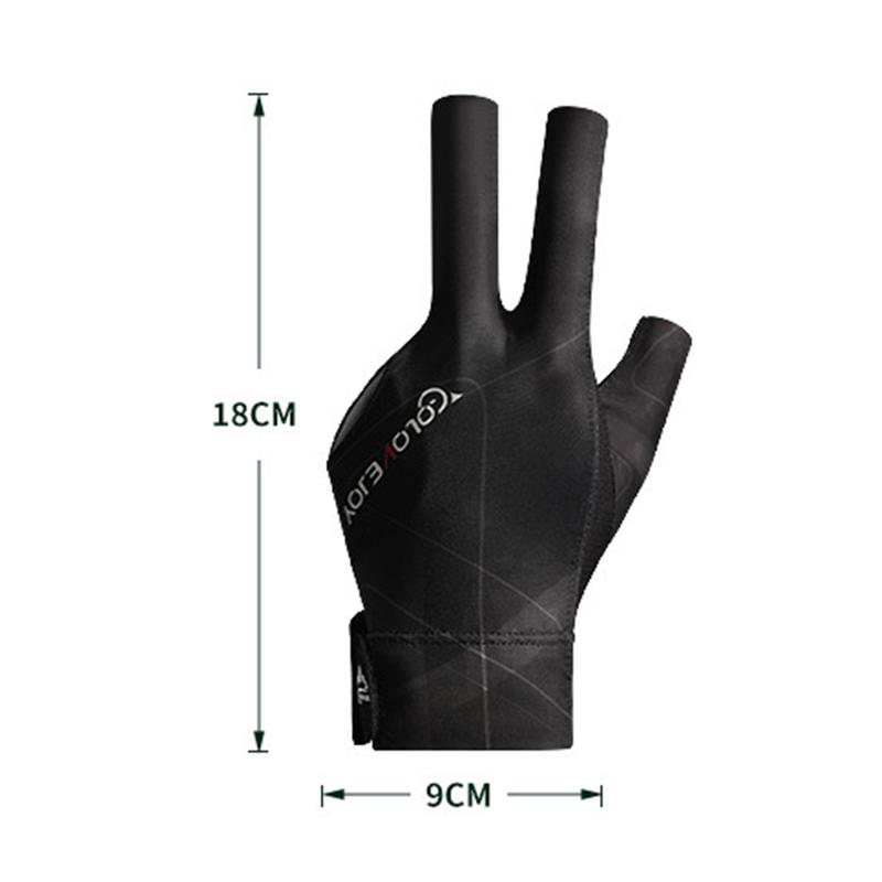 Product Introduction of Open Finger Billiard Gloves Breathable Polyester Snooker Sport Glove Adjustable Sticker Smooth Soft Lightweight Amateur Training 41